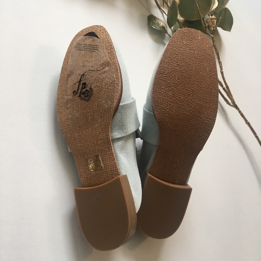 Free People • denim loafer mules - Picture 5 of 5